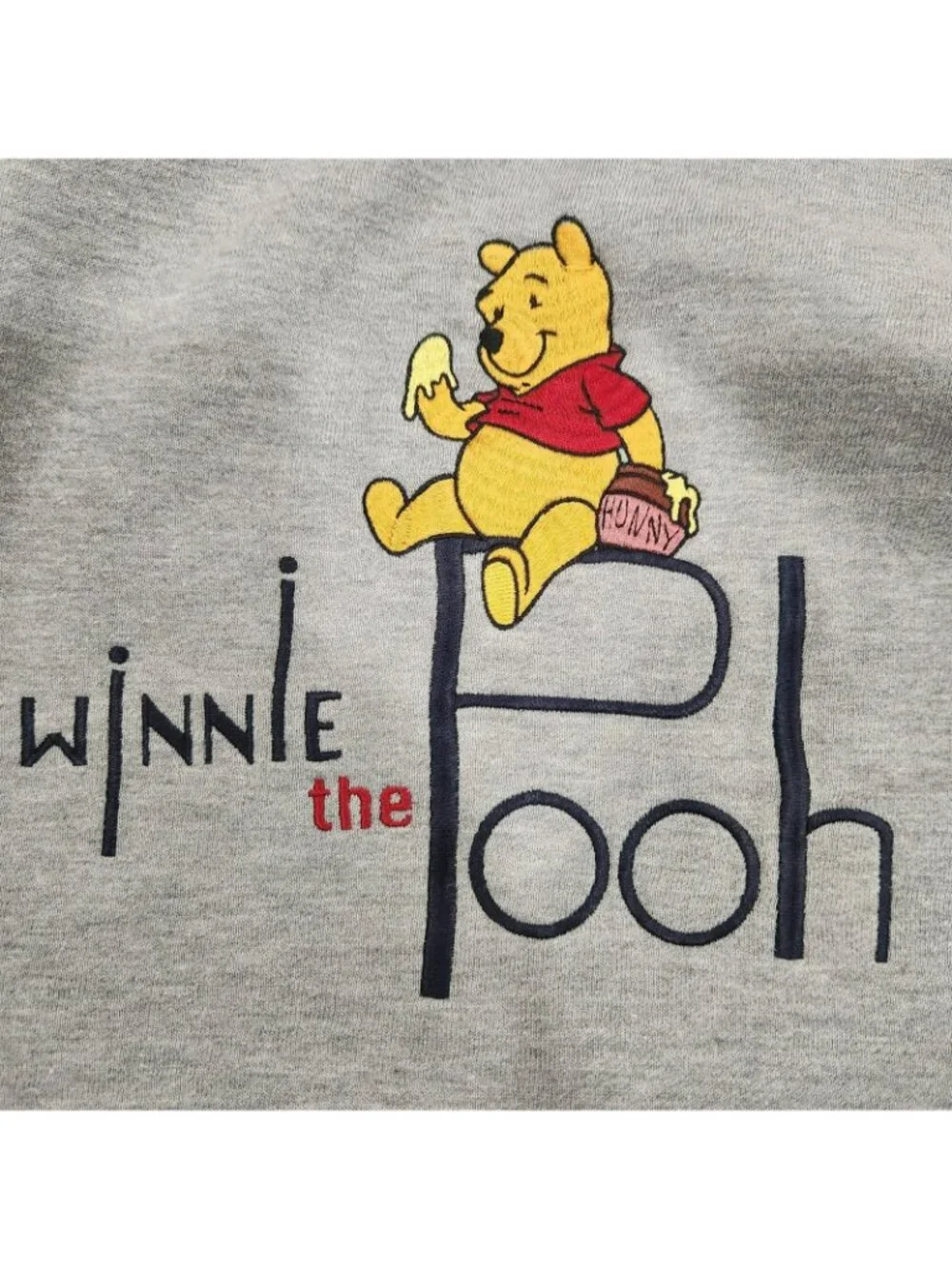Vintage Mickey Inc Sweatshirt Mens XL Gray Winne The Pooh 90s 80s Y2K Disney - Picture 4 of 16